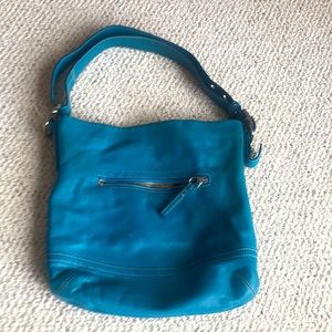 Beautiful Aqua Coach Purse